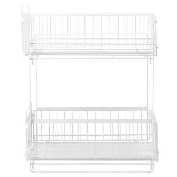 シンク下スライドラック2段 幅30cm(STーW30ホワイト) 8枚目画像