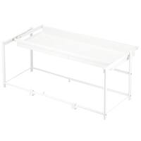 シンク下引き出し用スライドラック 幅46～74cm (ホワイト)