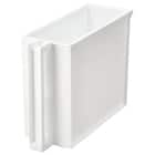 すき間なく並べる 吊戸棚ストッカー(たてハーフ ホワイト) 1枚目画像