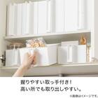 すき間なく並べる 吊戸棚ストッカー(たてハーフ ホワイト) 4枚目画像