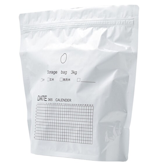 お米の鮮度を保つアルミ保存袋 3kg用 2枚入り 8枚目画像