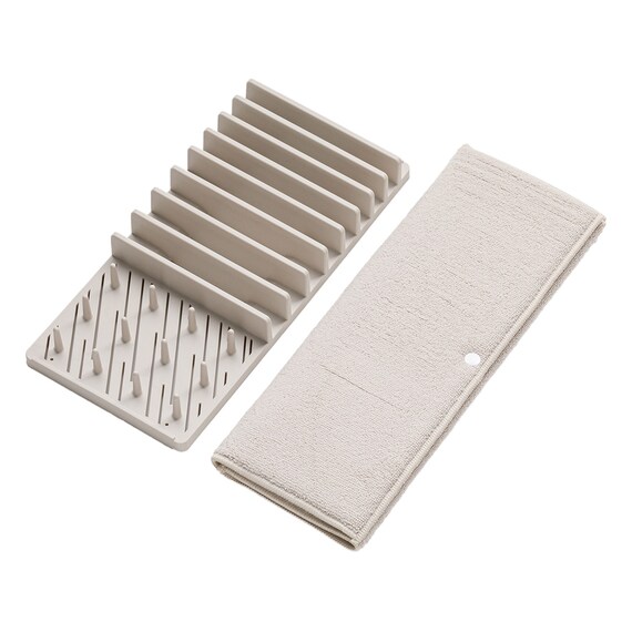 水切り付き吸水マット(モカ DW004) 5枚目画像