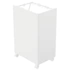 分別ダストワゴン 目隠しパネル付き(ホワイト) 1枚目画像