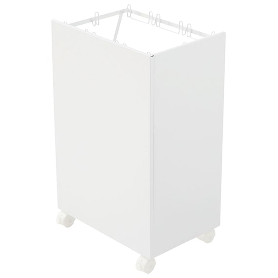 分別ダストワゴン 目隠しパネル付き(ホワイト) 1枚目画像