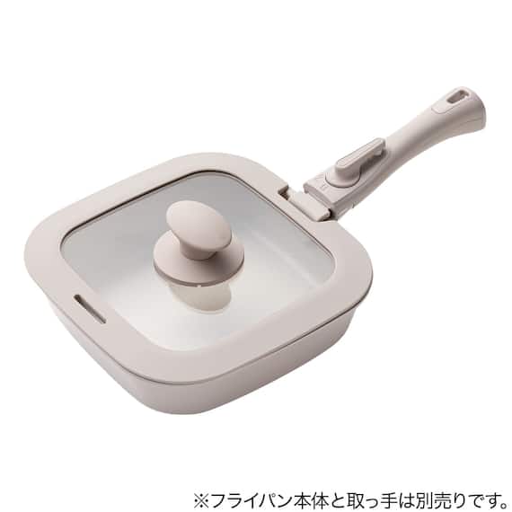 TORERUシリーズ専用 シリコーンガラスフタ(20cm モカ FS004) 2枚目画像