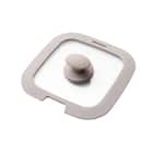 TORERUシリーズ専用 シリコーンガラスフタ(20cm モカ FS004) 4枚目画像