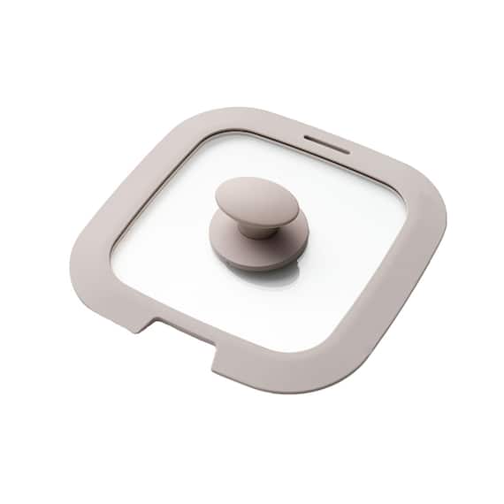 TORERUシリーズ専用 シリコーンガラスフタ(20cm モカ FS004) 4枚目画像