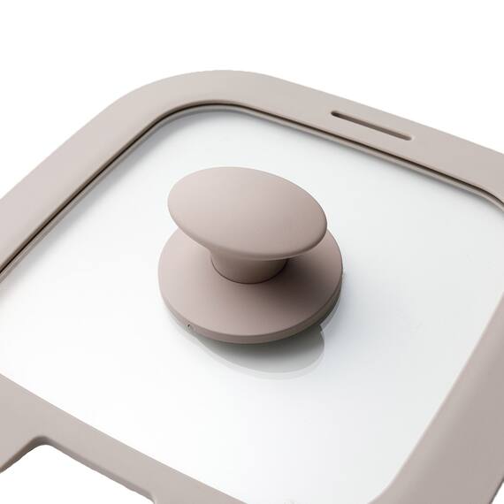 TORERUシリーズ専用 シリコーンガラスフタ(20cm モカ FS004) 5枚目画像