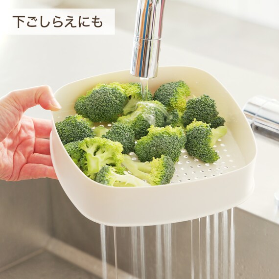 二品作れるレンジせいろ蒸し器 大 8枚目画像