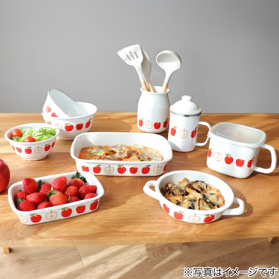 ホーロー保存容器 蓋つき(600mL TY08) 4枚目画像