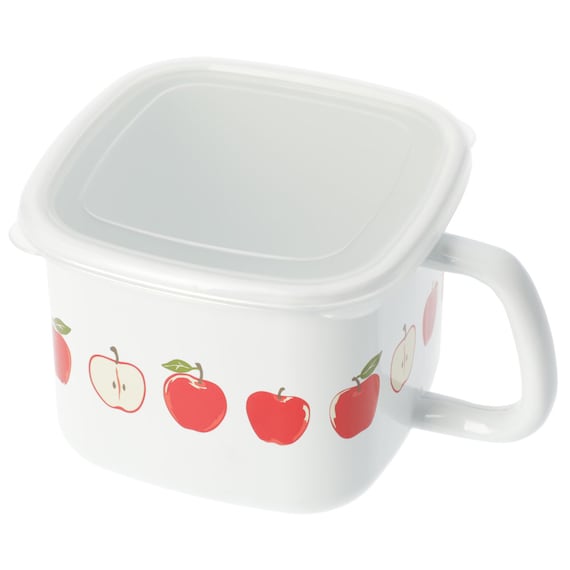 ホーロー味噌ポット 蓋つき(TY08) 1枚目画像