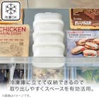 立てて保存できる冷凍ごはん容器(小盛り用 2個セット) 8枚目画像