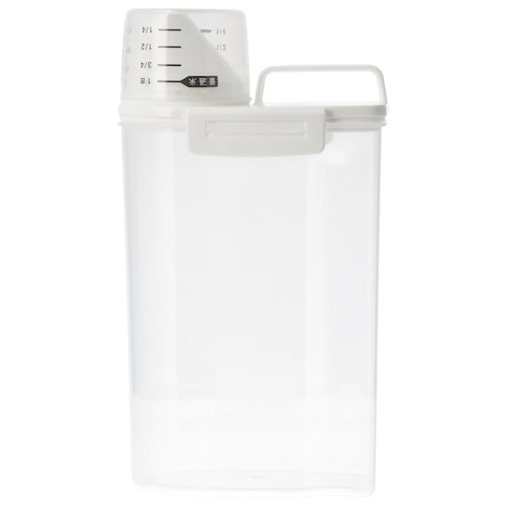 たてよこ置ける 冷蔵庫用 米びつ(2kg ホワイト) 3枚目画像