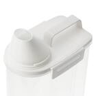 たてよこ置ける 冷蔵庫用 米びつ(2kg ホワイト) 8枚目画像