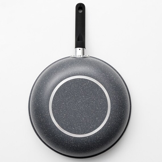 ガス火軽量 マーブルコート炒め鍋(28cm KY094) 3枚目画像