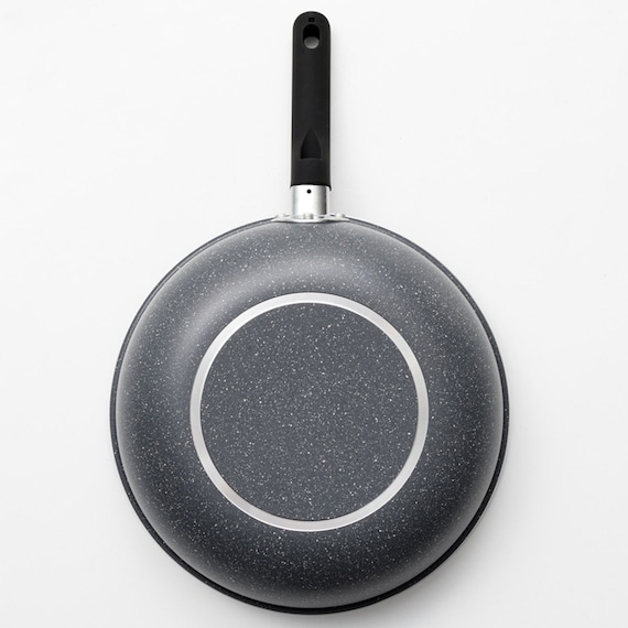 ガス火軽量 マーブルコート炒め鍋(28cm KY094) 3枚目画像