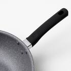 ガス火軽量 マーブルコート炒め鍋(28cm KY094) 5枚目画像