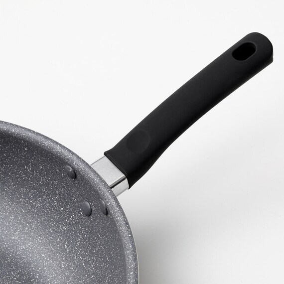 ガス火軽量 マーブルコート炒め鍋(28cm KY094) 5枚目画像