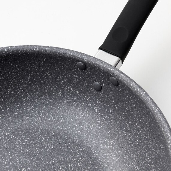 ガス火軽量 マーブルコート炒め鍋(28cm KY094) 6枚目画像