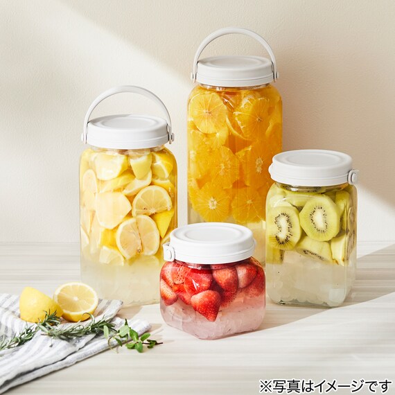 目盛り付き果実酒びん(2150mL モカ CN005) 3枚目画像