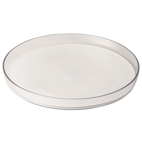 すべり止め付き 奥まで取れる 冷蔵庫回転トレー(クリア) 1枚目画像