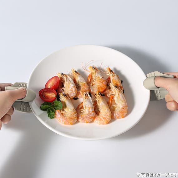 しっかり持ちやすい 鍋つかみ2個入り(RH710 ベージュ) 2枚目画像