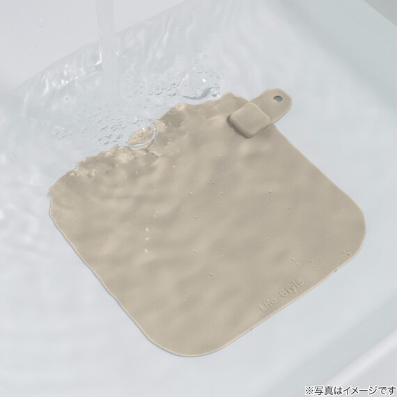 浸け置きできる 排水口カバー2枚セット(RH704 ベージュ) 3枚目画像