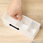 仕切りを動かせる マグネットラップホルダー ワイド (ホワイト) 2枚目画像