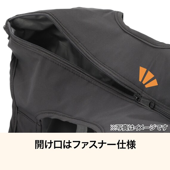 おりたためる保冷バッグポケット付(13L ダークグレー) 4枚目画像