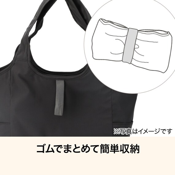 おりたためる保冷バッグポケット付(13L ダークグレー) 5枚目画像