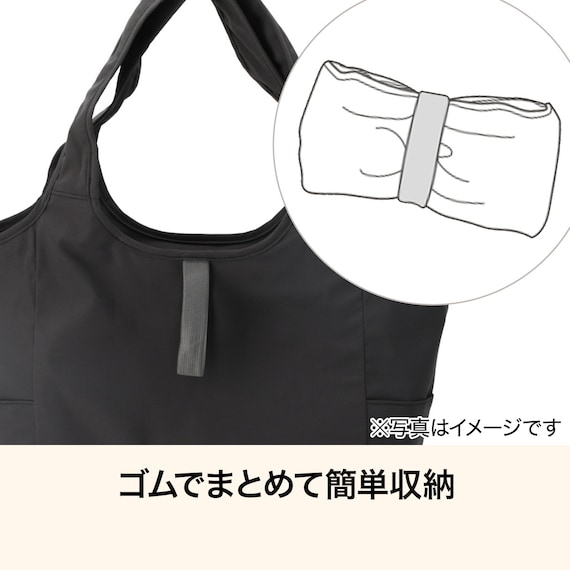 おりたためる保冷バッグポケット付(13L ダークグレー) 5枚目画像