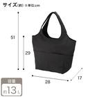 おりたためる保冷バッグポケット付(13L ダークグレー) 7枚目画像