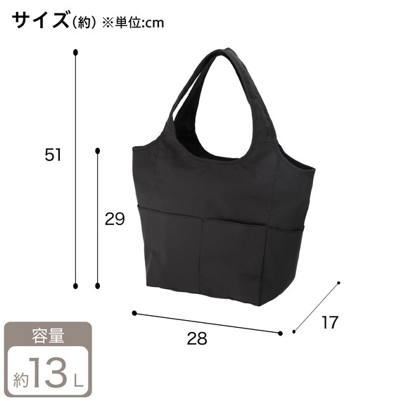 おりたためる保冷バッグポケット付(13L ダークグレー) 7枚目画像