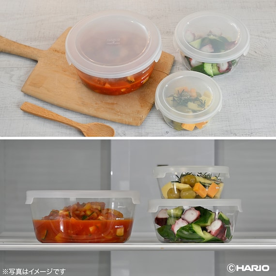 耐熱ガラス保存容器 (丸型300ml) 3枚目画像