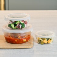 耐熱ガラス保存容器 (丸型)