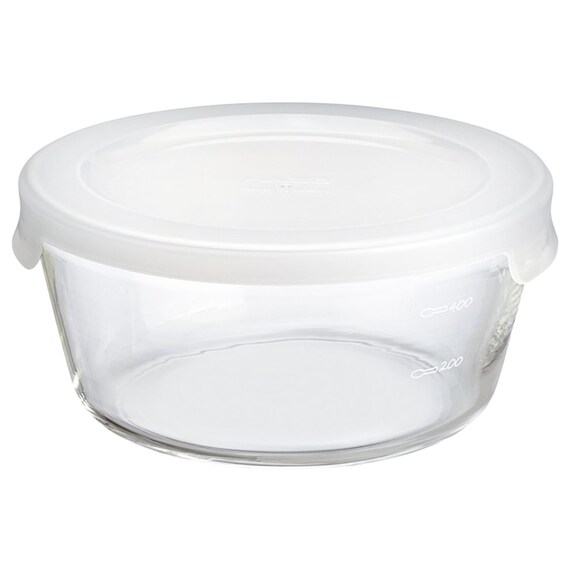 耐熱ガラス保存容器 (丸型600ml) 1枚目画像