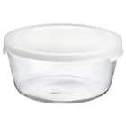 耐熱ガラス保存容器 (丸型1200ml) 1枚目画像