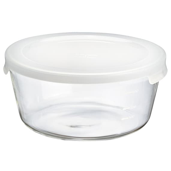 耐熱ガラス保存容器 (丸型1200ml) 1枚目画像