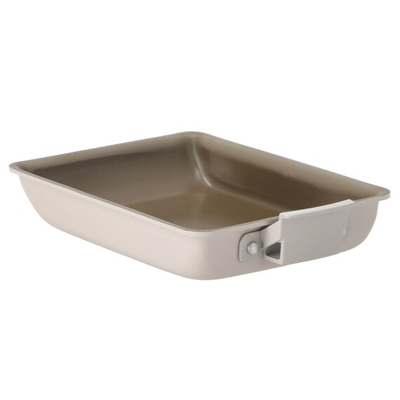 【取っ手がとれる】IH・ガス火 スピンコート 卵焼きフライパン(13×18cm モカ FS005) 16枚目画像