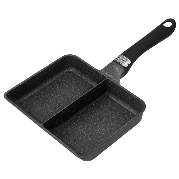 IH・ガス火 軽量セパレートパン (16X20cm ブラック ) 1枚目画像