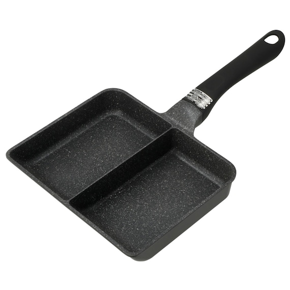 IH・ガス火 軽量セパレートパン (16X20cm ブラック ) 1枚目画像