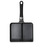 IH・ガス火 軽量セパレートパン (16X20cm ブラック ) 4枚目画像