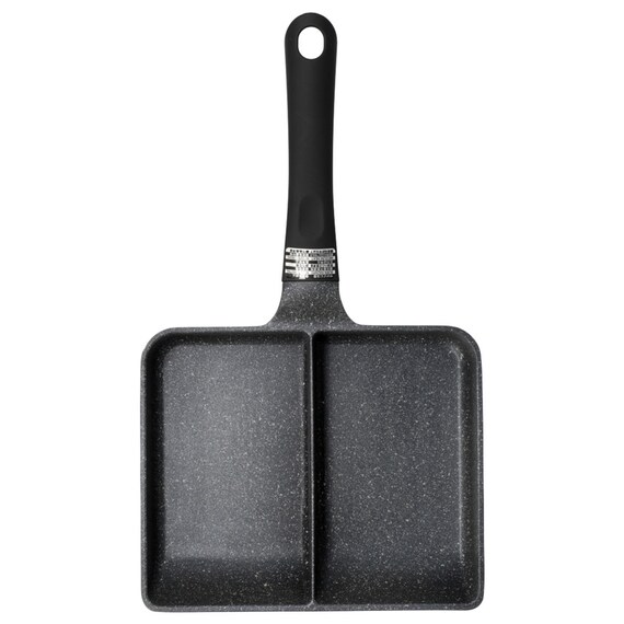 IH・ガス火 軽量セパレートパン (16X20cm ブラック ) 4枚目画像