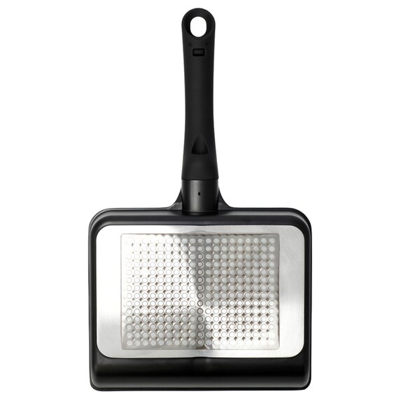 IH・ガス火 軽量セパレートパン (16X20cm ブラック ) 5枚目画像