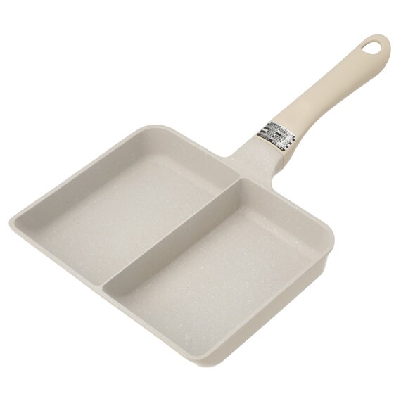 IH・ガス火 軽量セパレートパン (16X20cm ベージュ) 1枚目画像