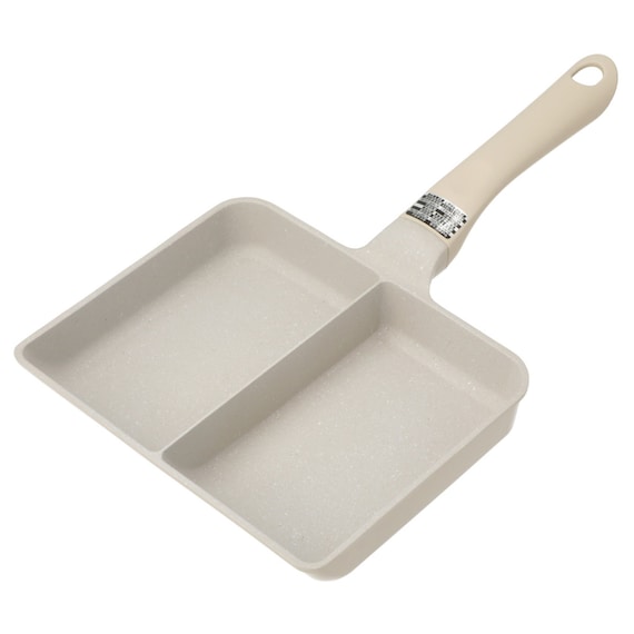 IH・ガス火 軽量セパレートパン (16X20cm ベージュ) 1枚目画像