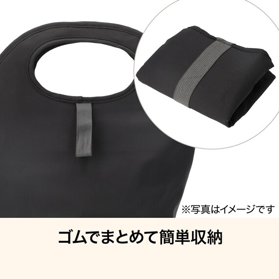 おりたためる保冷ランチバッグ(4L ダークグレー) 2枚目画像