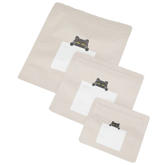 アルミジップバッグ デコネコ柄 20枚入(TY08) 6枚目画像