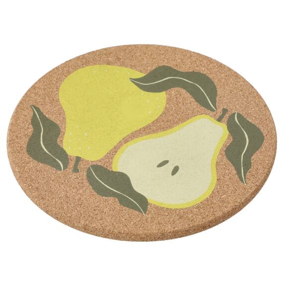 マグネット付きコルク鍋敷き(洋ナシ NR02) 1枚目画像