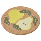 マグネット付きコルク鍋敷き(洋ナシ NR02) 1枚目画像